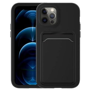 iPhone 13 Pro Max - Xssive TPU Card Bag Cover-Sort