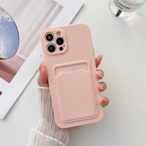 Iphone 13 Pro -Xssive TPU Kort Bag Cover-lyserød